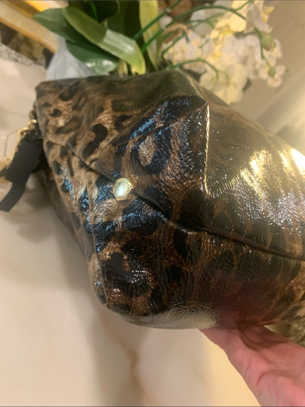 Gianni Bini Leopard and Tan Satchel - Picture 8 of 15